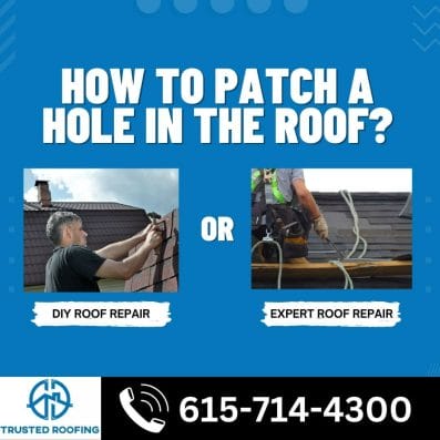 How to patch a hole in the roof? DIY Roof Repair Vs Professional Roof Repair 