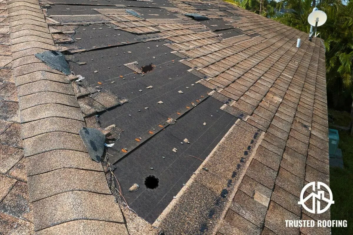 How to patch a hole in the roof